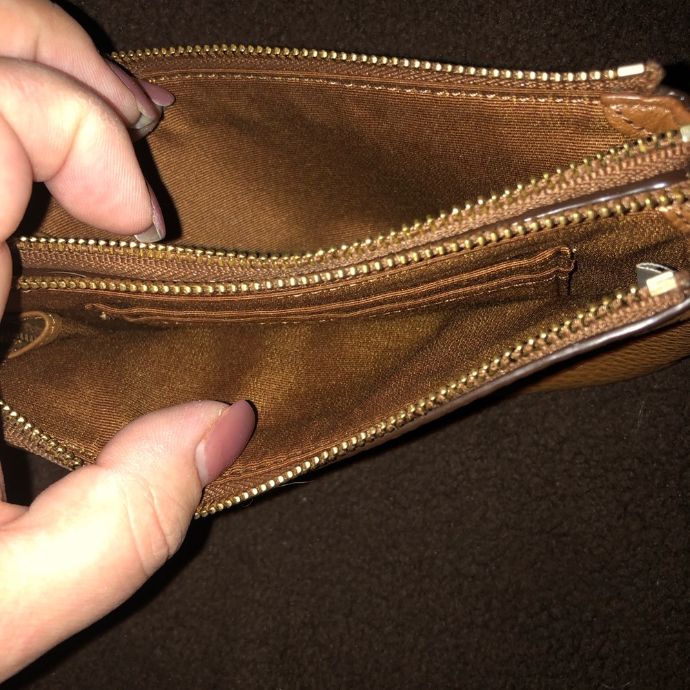 Coach double wristlet